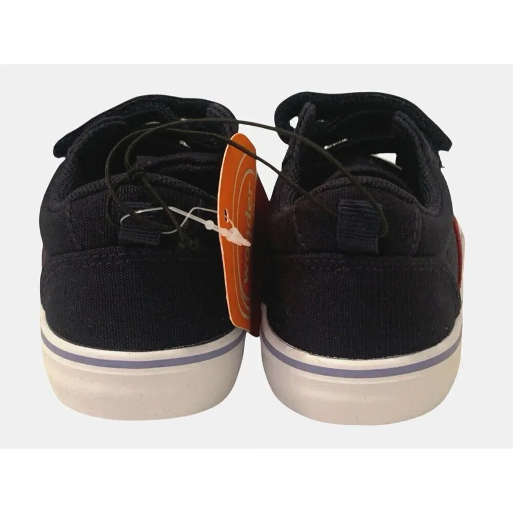 Wonder Nation Toddler Boys Casual 2 Strap Sneakers Size 7 Blue Red White